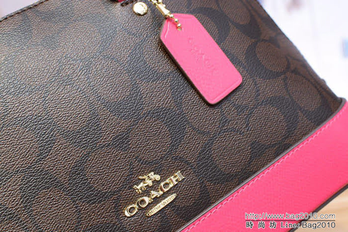 COACH蔻馳 原單級別 配頭層牛皮 貝殼包 37249 手提斜挎包  Chz1423